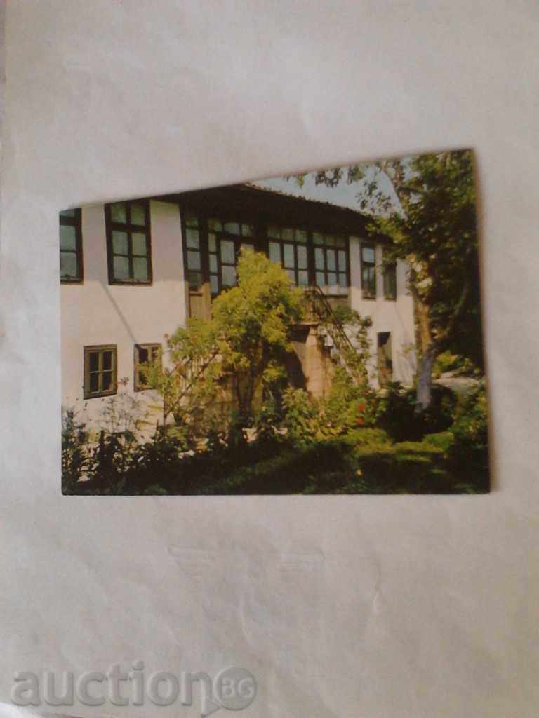 Postcard Shumen House-museum Vasil Kolarov