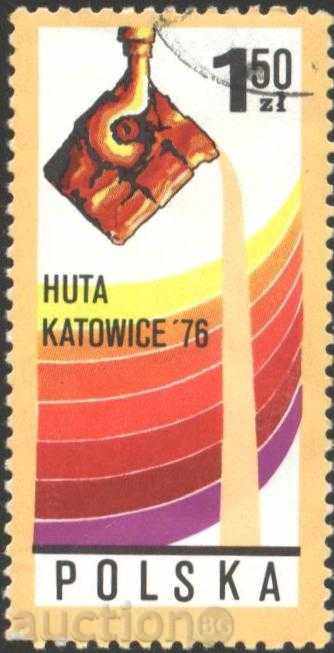Клеймована марка Металургичен завод Катовице 1976 от Полша