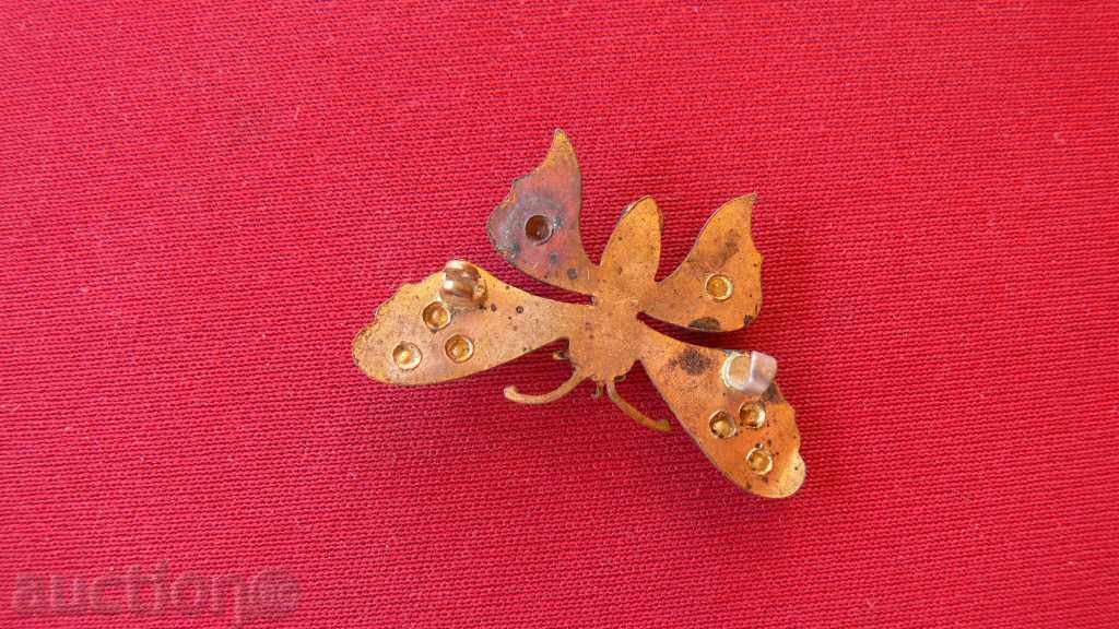 ПОЗЛАТЕНА КРАСИВА СТАРА БРОШКА с цена 15.00 лв. | € 7.67 ПОЗЛАТЕНА КРАСИВА СТАРА БРОШКА с цена 15.00 лв. | € 7.67