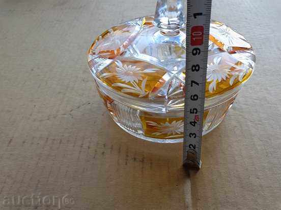 Бохемски кристал, кристална захарница, бонбониера, купа с цена 239.00 лв. | € 122.20 Бохемски кристал, кристална захарница, бонбониера, купа с цена 239.00 лв. | € 122.20