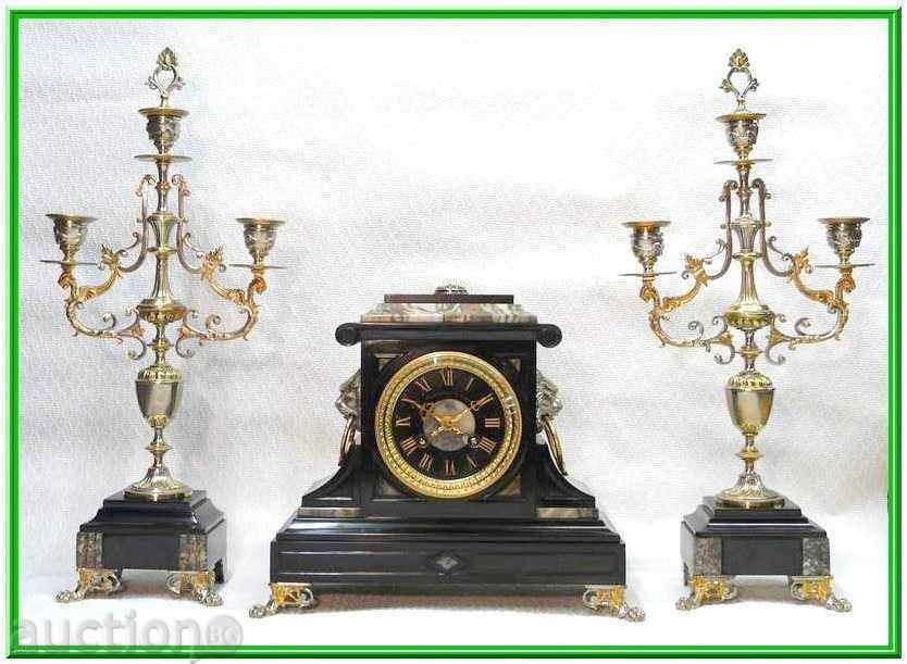 Ceas de șemineu francez în stil Empire Ceas de șemineu francez în stil Empire