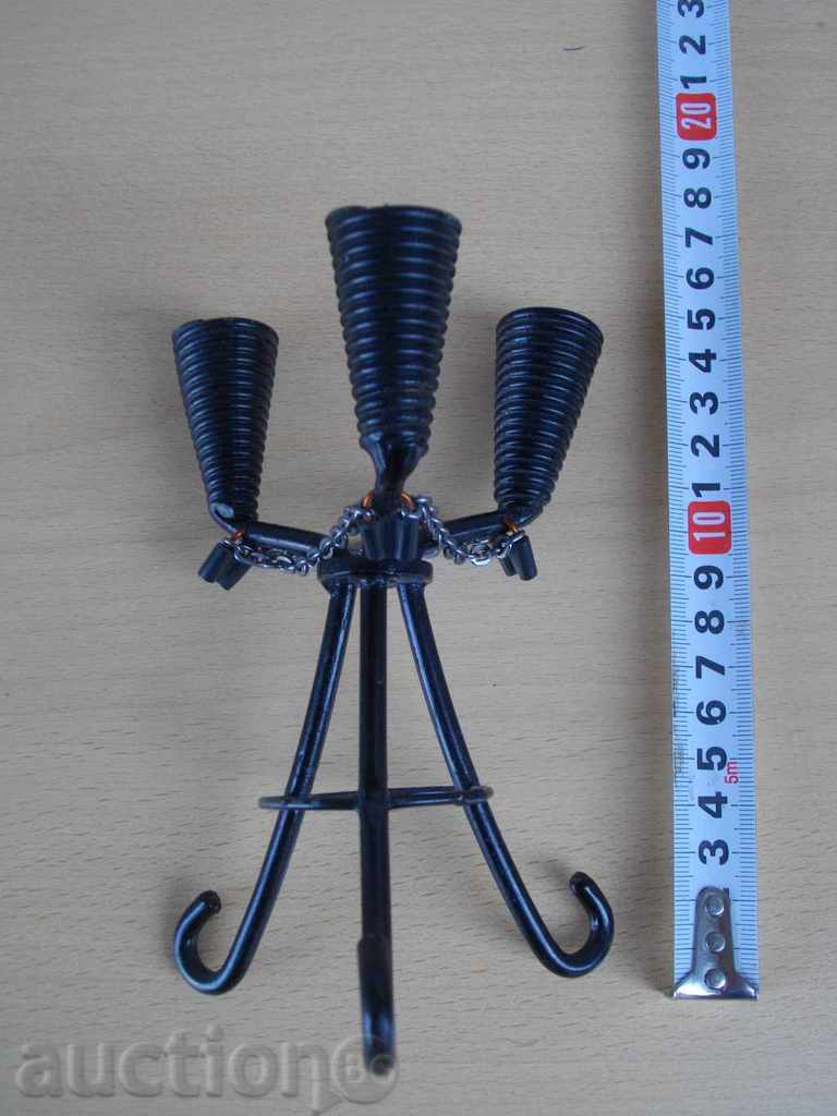 Candlestick for three candles with price 10.00 BGN | € 5.11