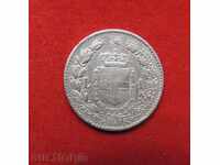 1 lira 1886 Italy silver