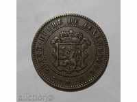 Люксембург 5 сантима 1854 XF отлична монета