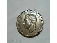 Англия 3 пенса 1937 отлично качество монета
