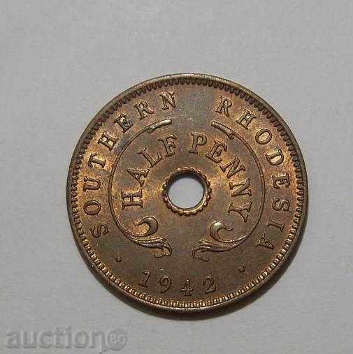 South Rhodesia ½ penny 1942 Rare Super Coin with price 70.00 BGN | € 35.79 South Rhodesia ½ penny 1942 Rare Super Coin with price 70.00 BGN | € 35.79