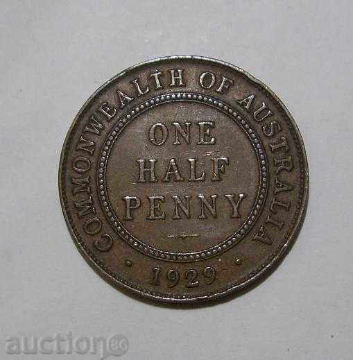 Australia ½ penny 1929 quality coin with price 10.00 BGN | € 5.11 Australia ½ penny 1929 quality coin with price 10.00 BGN | € 5.11