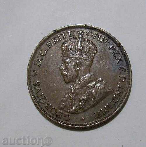 Australia ½ penny 1927 calitate excelentă