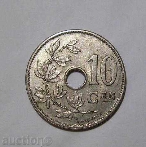 Belgium 10 sant. 1903 KM53 rare AU coin with price 15.00 BGN | € 7.67