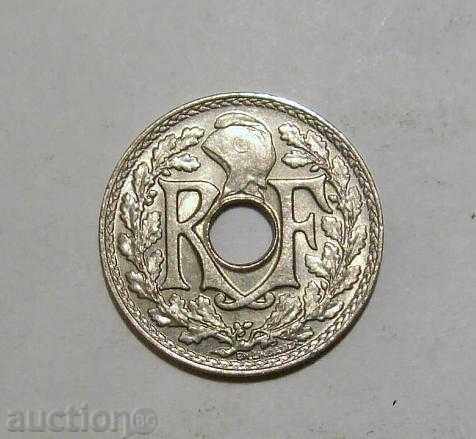 Franța 5 centime 1924 super-monedă de calitate