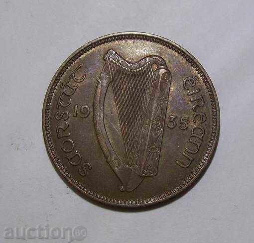 Ирландия ½ пени 1935 XF+ рядка монета !