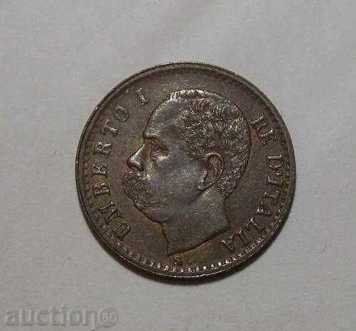 Италия 1 центесимо 1899 R отлична монета !