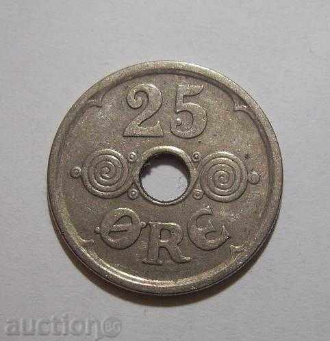 Denmark 25 pp 1939 rare coin CV 60 lv + with price 25.00 BGN | € 12.78