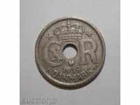 Дания 25 оре 1939 рядка монета CV 60 лв+