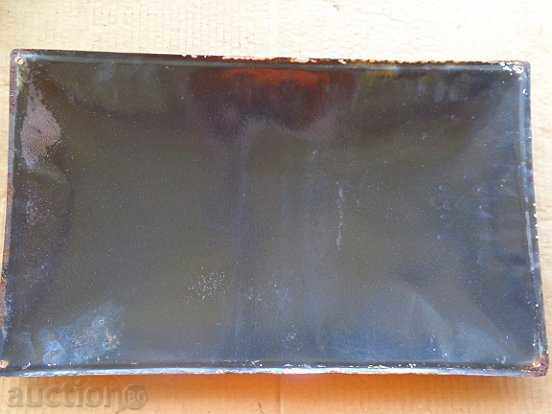 Enameled plate, plate - 6 Enameled plate, plate - 6