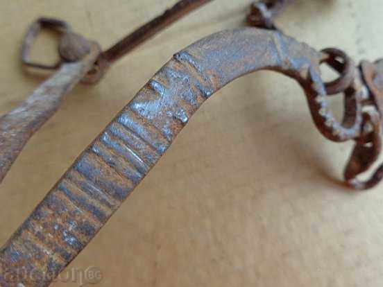 Ottoman hand forged bridle, wrought iron, cavalry - 6 Ottoman hand forged bridle, wrought iron, cavalry - 6