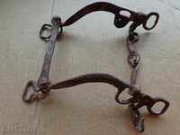 Ottoman hand forged bridle, wrought iron, cavalry
