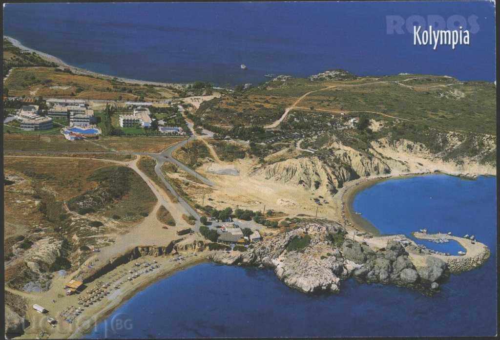 Пощенска картичка Остров Родос Колумбиа от Гърция