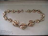 ВЕЛИКОЛЕПНО КОЛИЕ идващо от друга ЕПОХА, СРЕБРО с ПОЗЛАТА