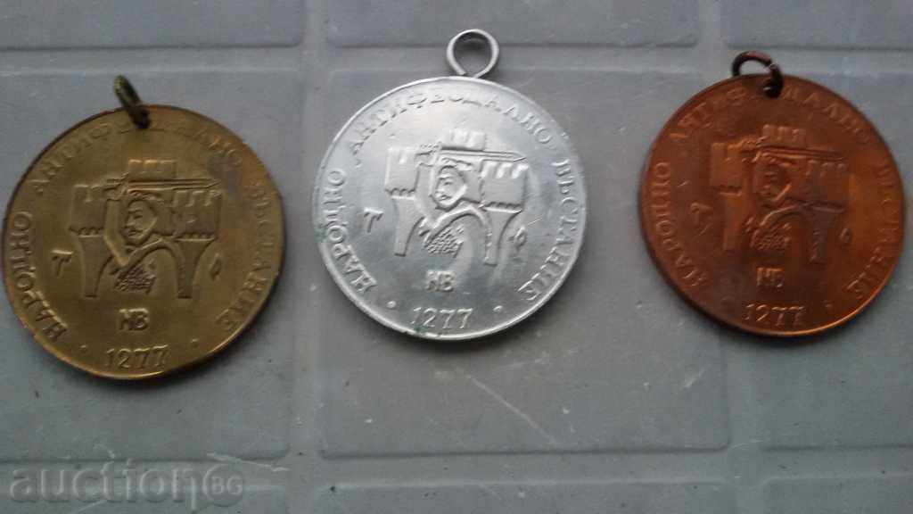 three sports medals