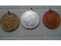 three sports medals