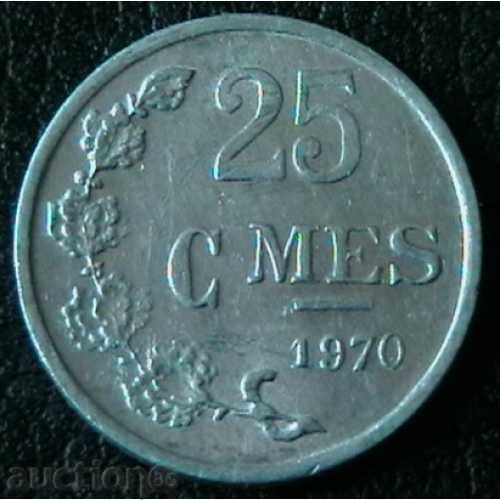 25 центимес 1970, Люксембург