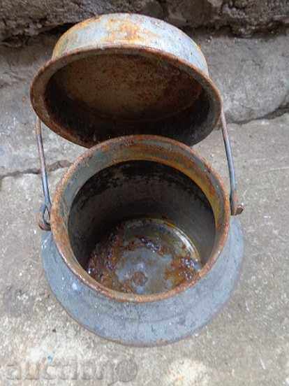 Old milk dump, bucket, bucket, household bucket container - 5 Old milk dump, bucket, bucket, household bucket container - 5