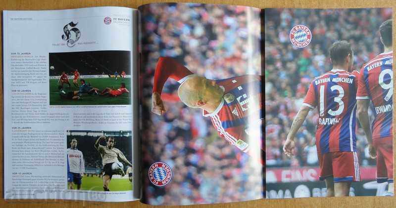 Revista oficială de fotbal Bayern (München), 18.10.2014 cu preț € 2.00 | 3.91 BGN