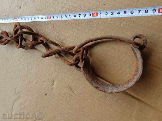 Shackles, fetters, shackles, handcuffs, chain, wrought iron with price 45.00 BGN | € 23.01 Shackles, fetters, shackles, handcuffs, chain, wrought iron with price 45.00 BGN | € 23.01