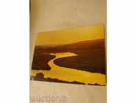 Пощенска картичка Китен Река Караагач Залез слънце 1977