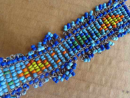 Old bead bracelet, beads, blues with price 79.00 BGN | € 40.39 Old bead bracelet, beads, blues with price 79.00 BGN | € 40.39