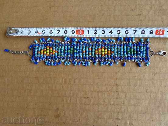 Auction Old bead bracelet, beads, blues Auction Old bead bracelet, beads, blues
