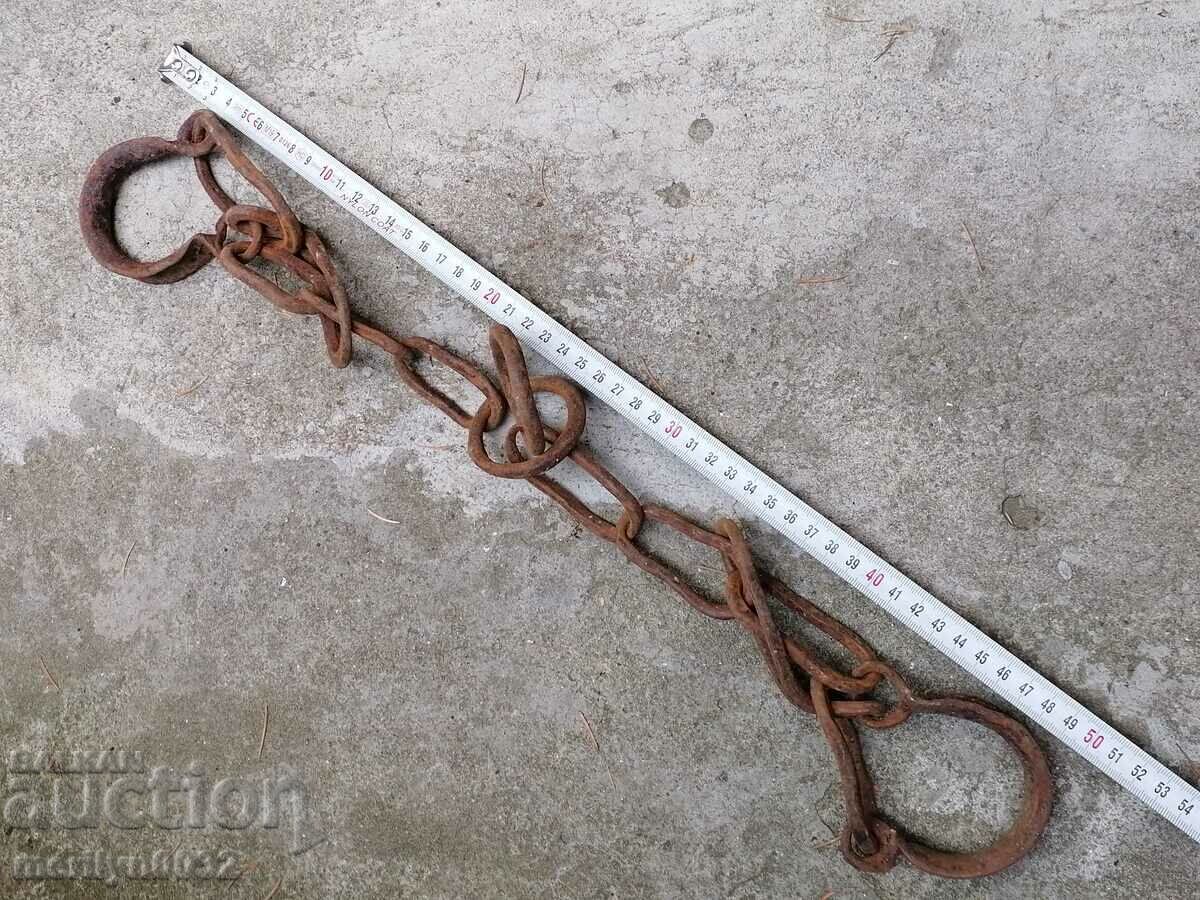 Old buckles, clasps, chains, wrought iron - 5