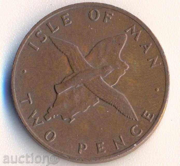 Isle of Man 2 pence 1976