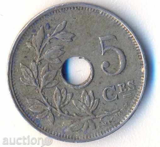 Belgia 5 sentimes 1922