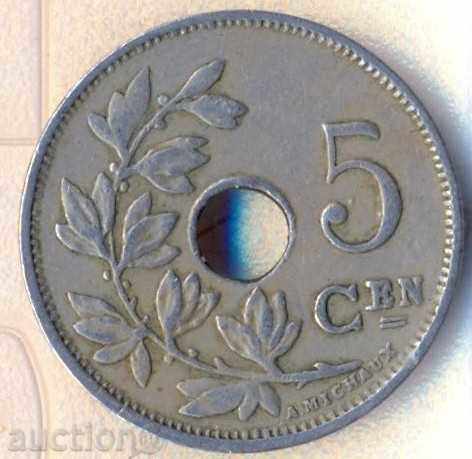 Belgia 5 sentimes 1925