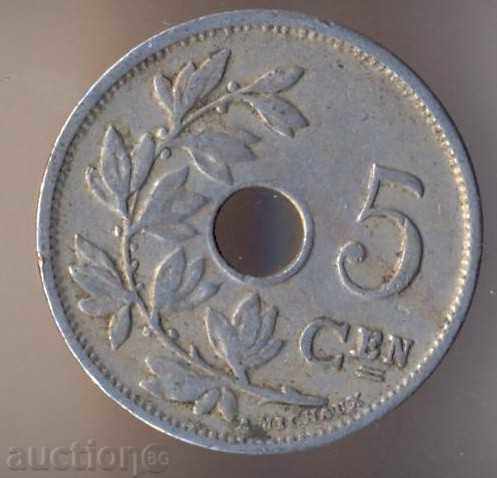 Belgia 5 sentimes 1920