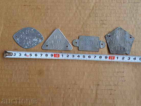 Licitație Tag-uri Lot placă vinietă, placa