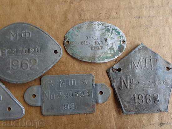 Tag-uri Lot placă vinietă, placa - 7