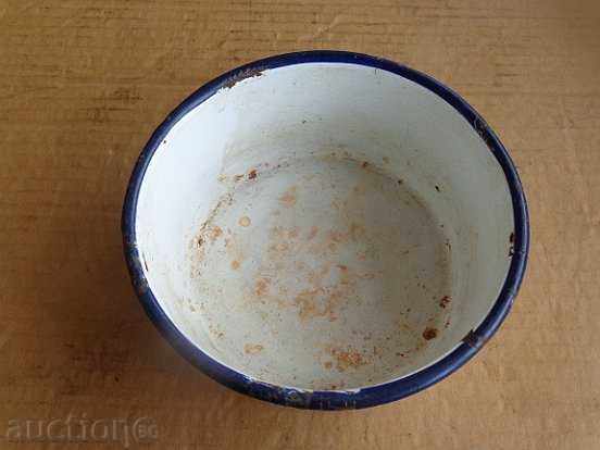 Enameled container, enamel "KOLAROVGRAD" enamelled wound with price 10.00 BGN | € 5.11 Enameled container, enamel "KOLAROVGRAD" enamelled wound with price 10.00 BGN | € 5.11