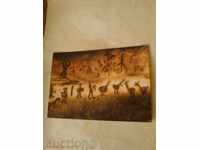 Пощенска картичка Рабишка пещера Стенопис от VIII век 1970