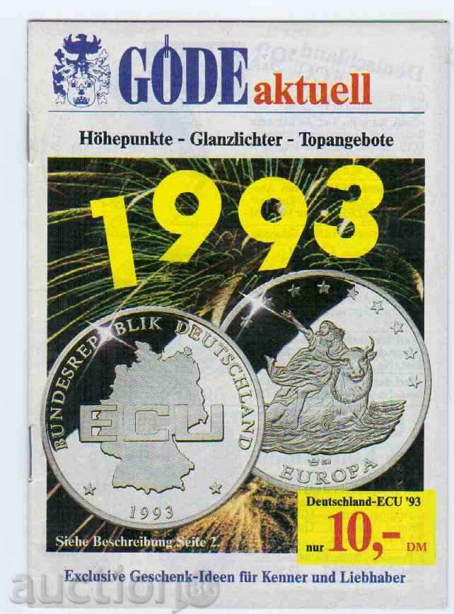 НЕМСКА БРОШУРА - АУКЦИОН 1993г.