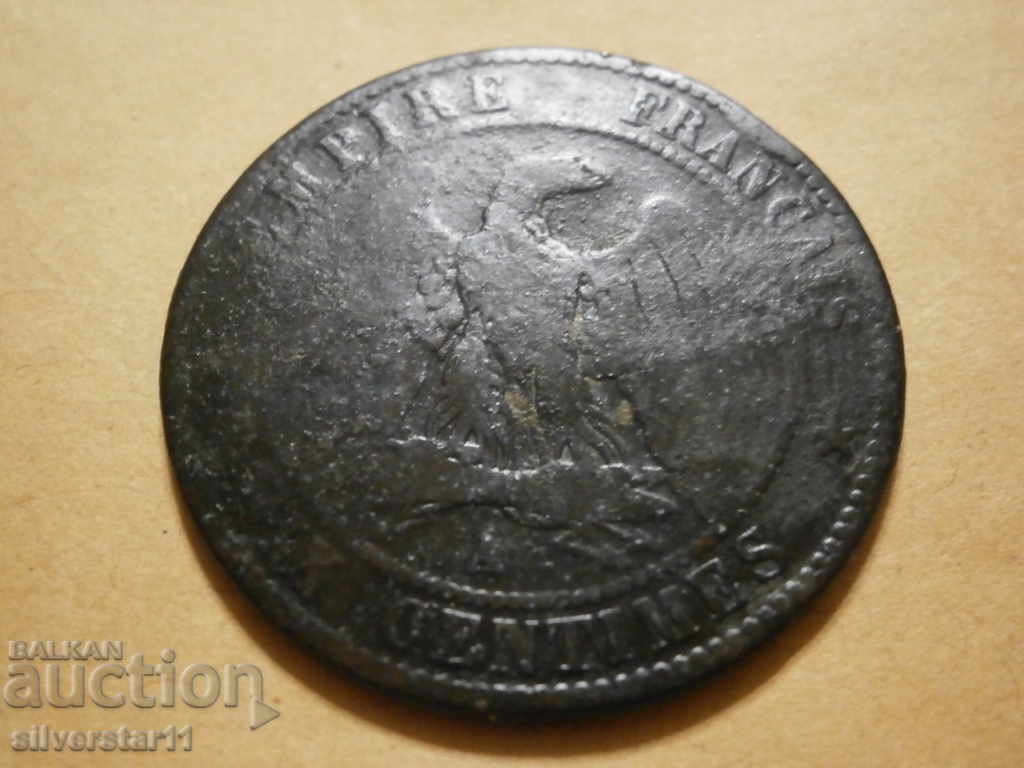 France 10 centimeters, 1856, Original, with price 10.00 BGN | € 5.11 France 10 centimeters, 1856, Original, with price 10.00 BGN | € 5.11