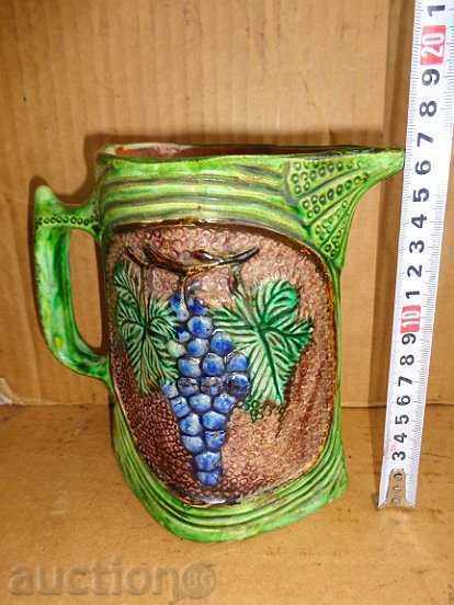 Embossed Trojan jug, ceramic, bas-relief, late 19th century with price 125.00 BGN | € 63.91 Embossed Trojan jug, ceramic, bas-relief, late 19th century with price 125.00 BGN | € 63.91