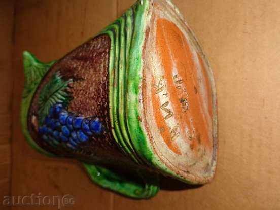 Auction Embossed Trojan jug, ceramic, bas-relief, late 19th century Auction Embossed Trojan jug, ceramic, bas-relief, late 19th century