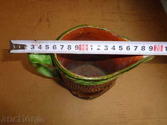 Delivery of Embossed Trojan jug, ceramic, bas-relief, late 19th century