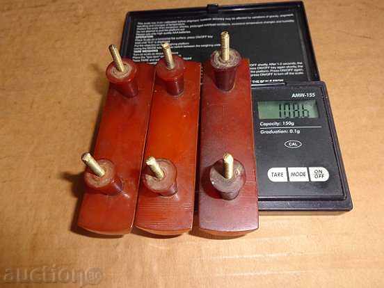 Old luxury handles red amber, silt - 7 Old luxury handles red amber, silt - 7