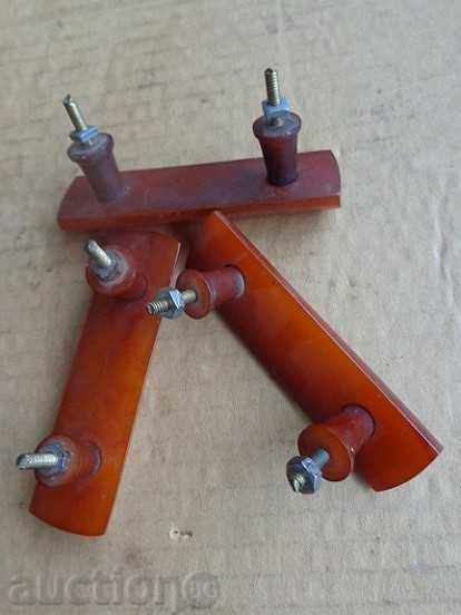Old luxury handles red amber, silt