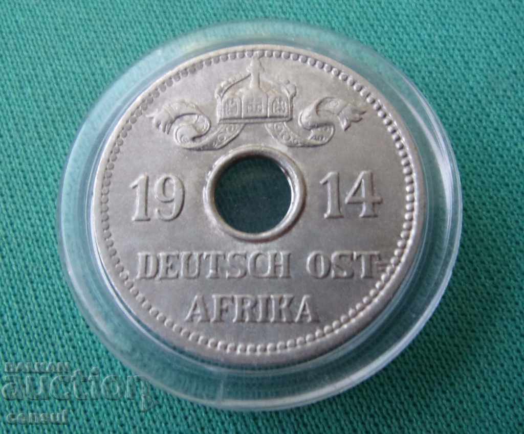 Germană de Est 5 Heller 1914 J Rare Monedă