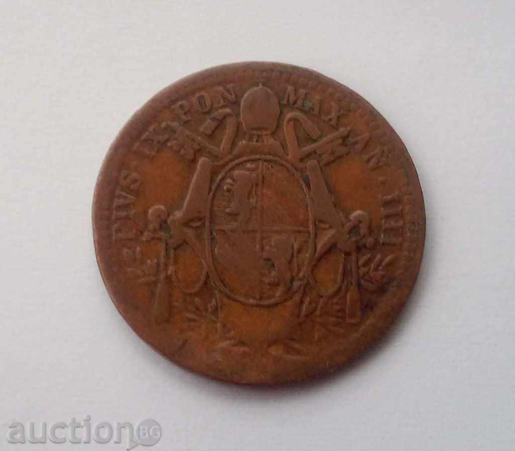 Ватикана ½ Байочи AN IIII 1849 R Рядка Монета с цена € 23.01 | 45.00 лв. Ватикана ½ Байочи AN IIII 1849 R Рядка Монета с цена € 23.01 | 45.00 лв.